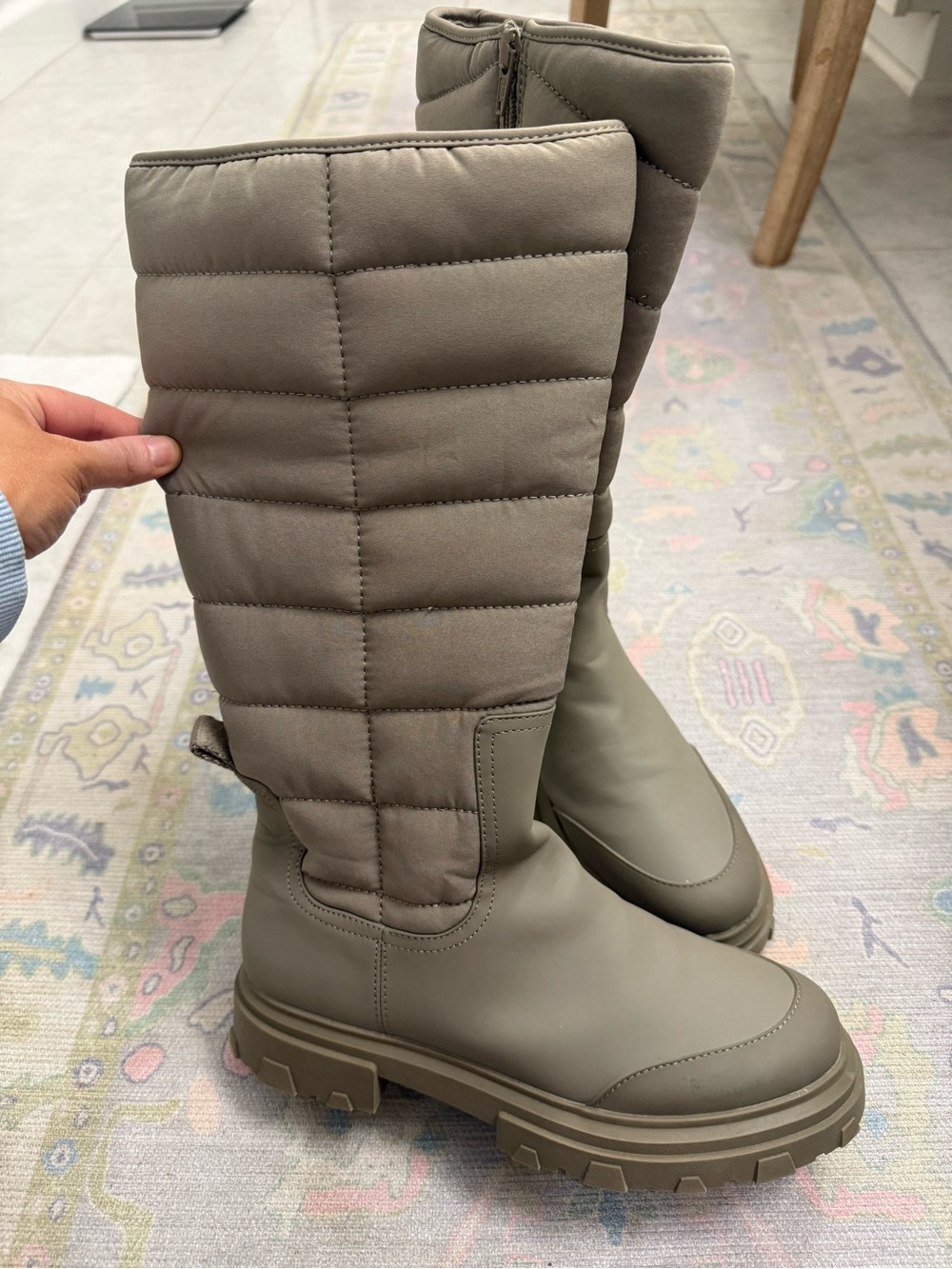 Zara waterproof taupe snow boots
